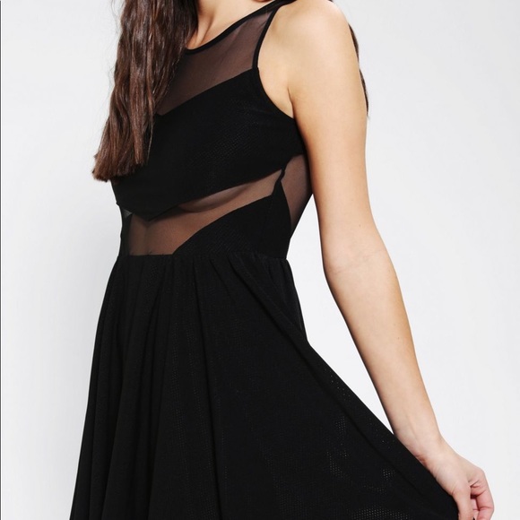 Sparkle & Fade Dresses & Skirts - Mesh Skater Dress with Cutouts